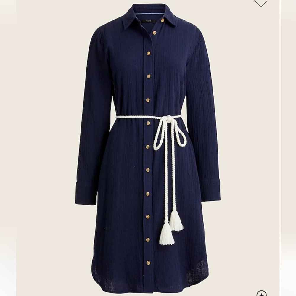 JCrew Soft Gauze Shirtdress